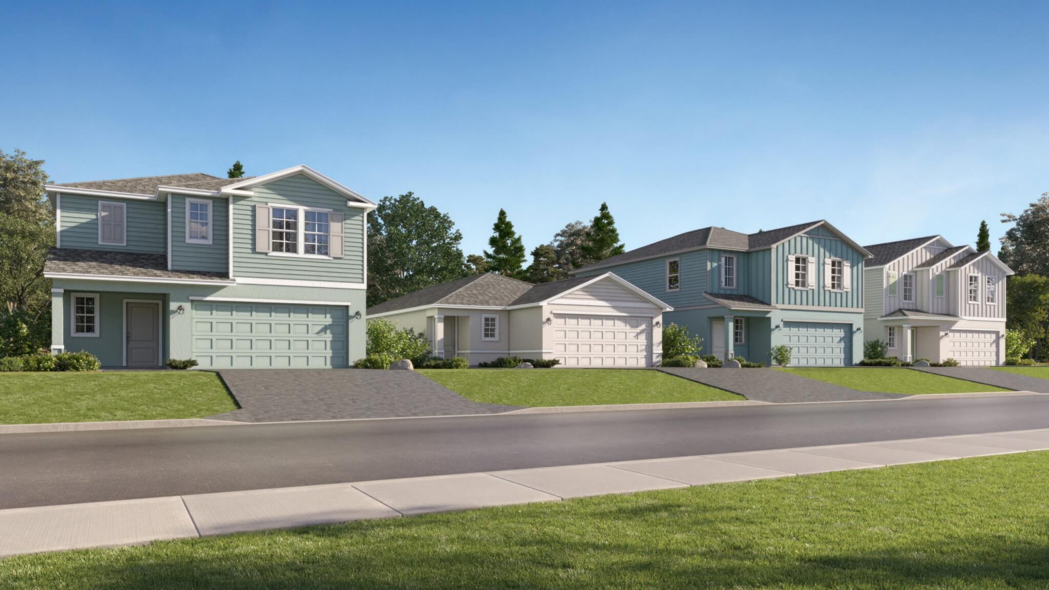 Lennar Announcement rendering of homes at Rye Ranch by Lennar - First Homebuilder at Rye Ranch